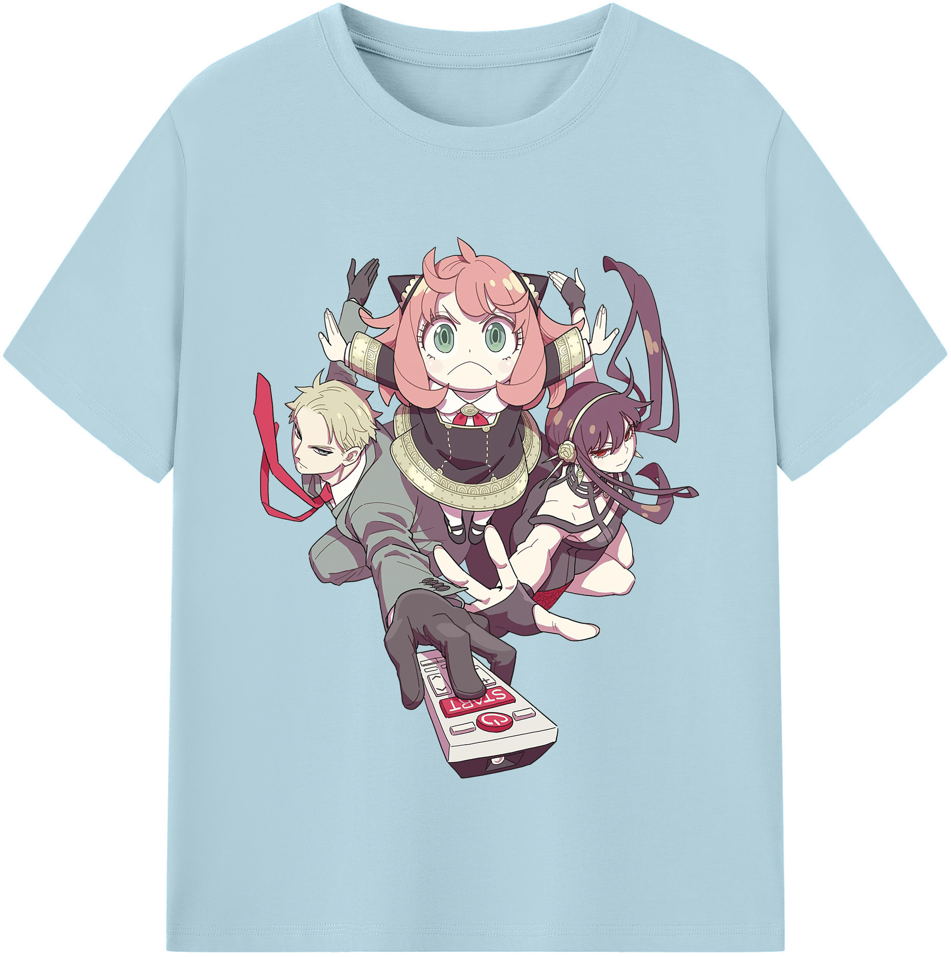 （画像用） SPY×FAMILY间谍家家酒 綿100％半袖Tシャツ（フロントプリント）